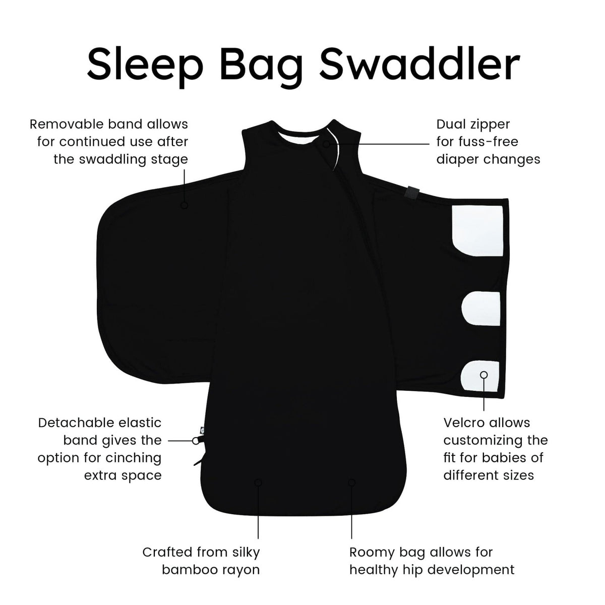 Sleep Bag Swaddler in Midnight | Kyte Baby
