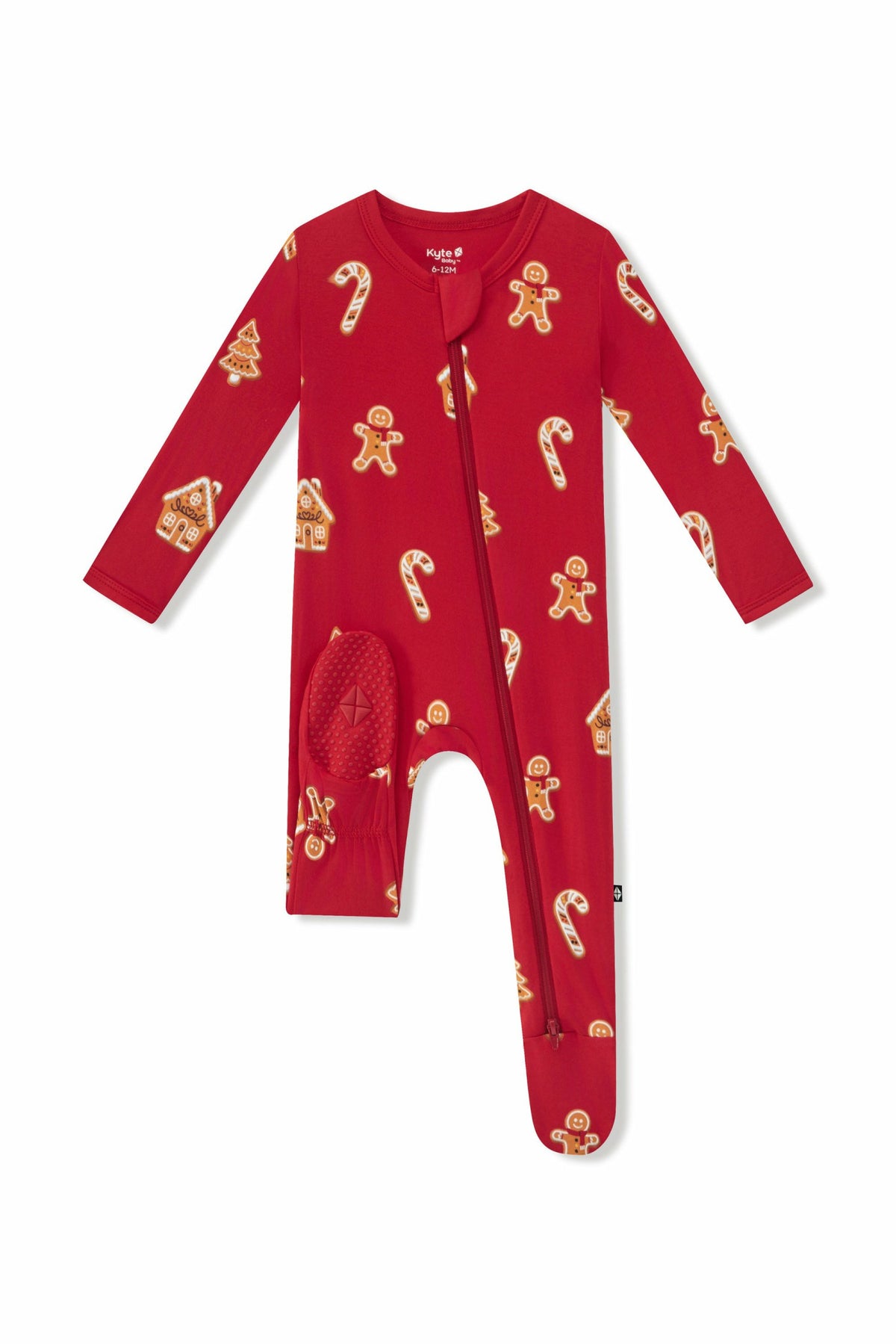 Zippered Footie in Gingerbread | Kyte Baby