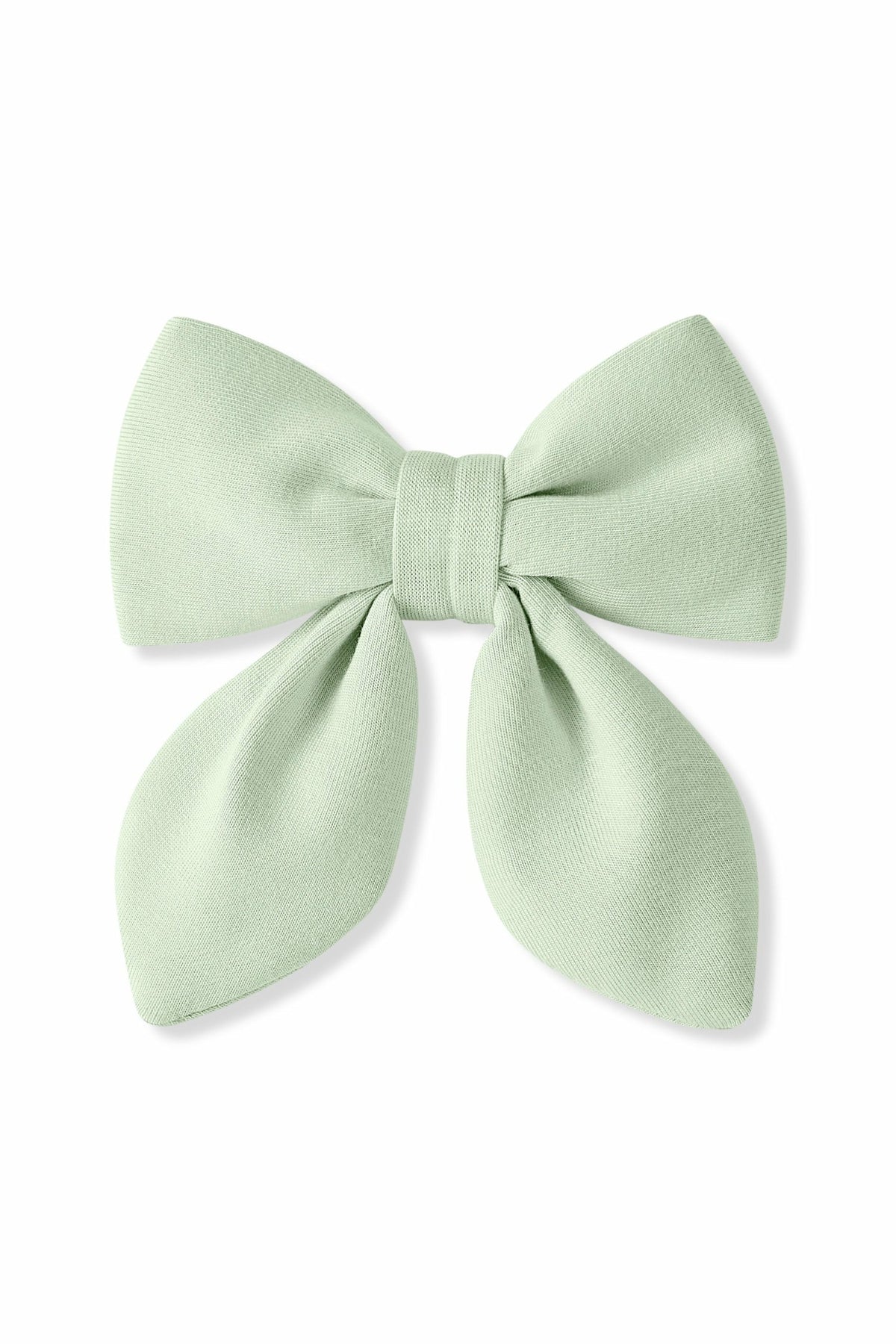 Medium Alligator Clip Bow in Basil | Kyte Baby