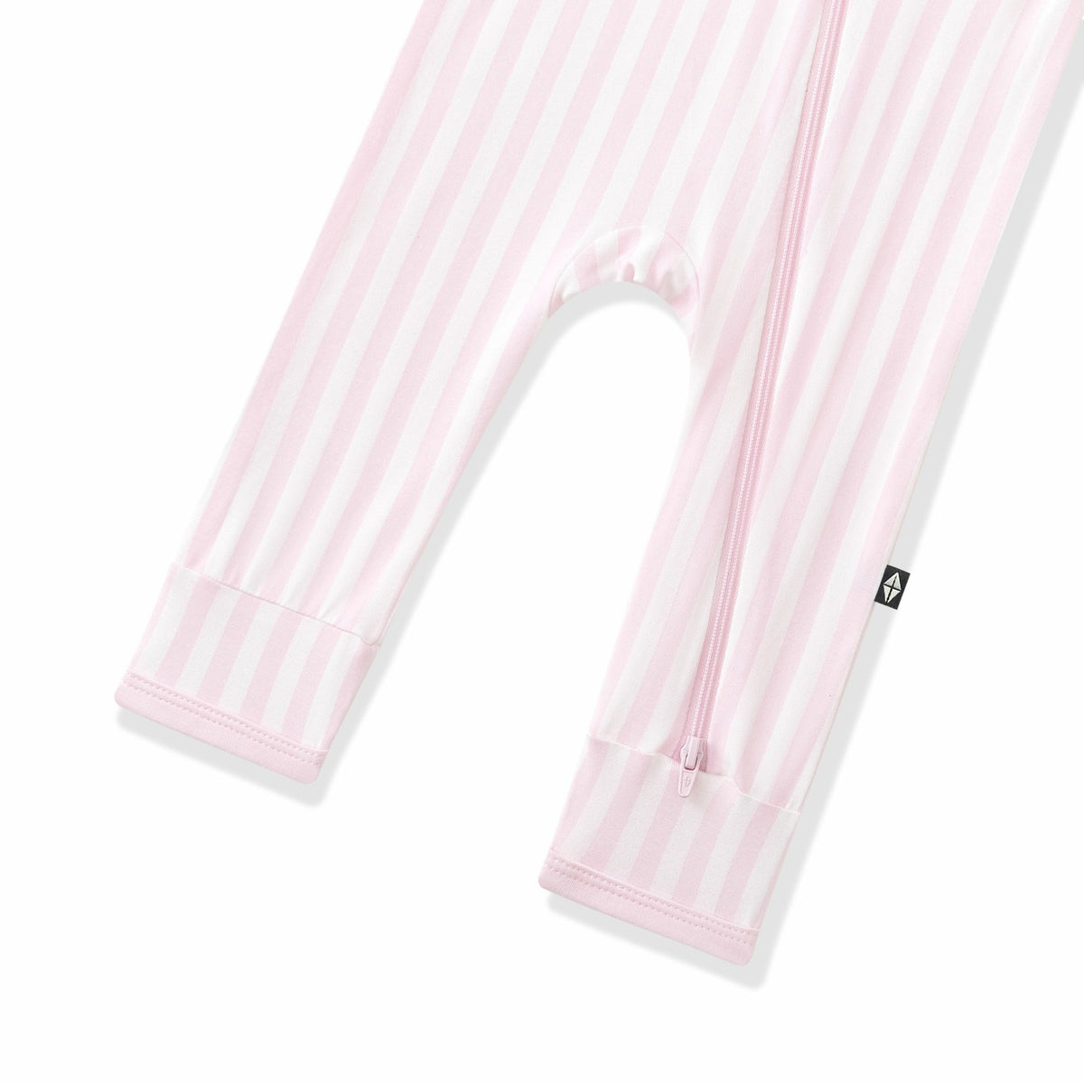 Zippered Romper in Small Sakura Stripe | Kyte Baby