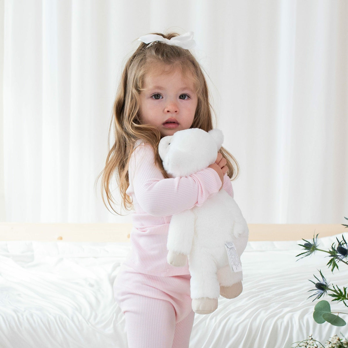 Ribbed Henley Set in Sakura | Kyte Baby