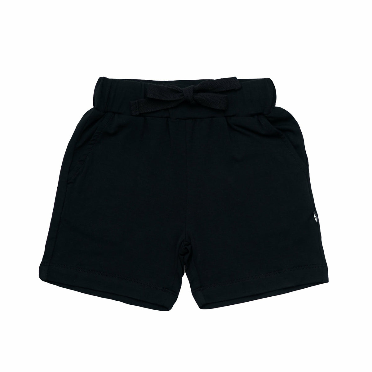 Toddler Drawstring Short in Midnight Black | Kyte Baby