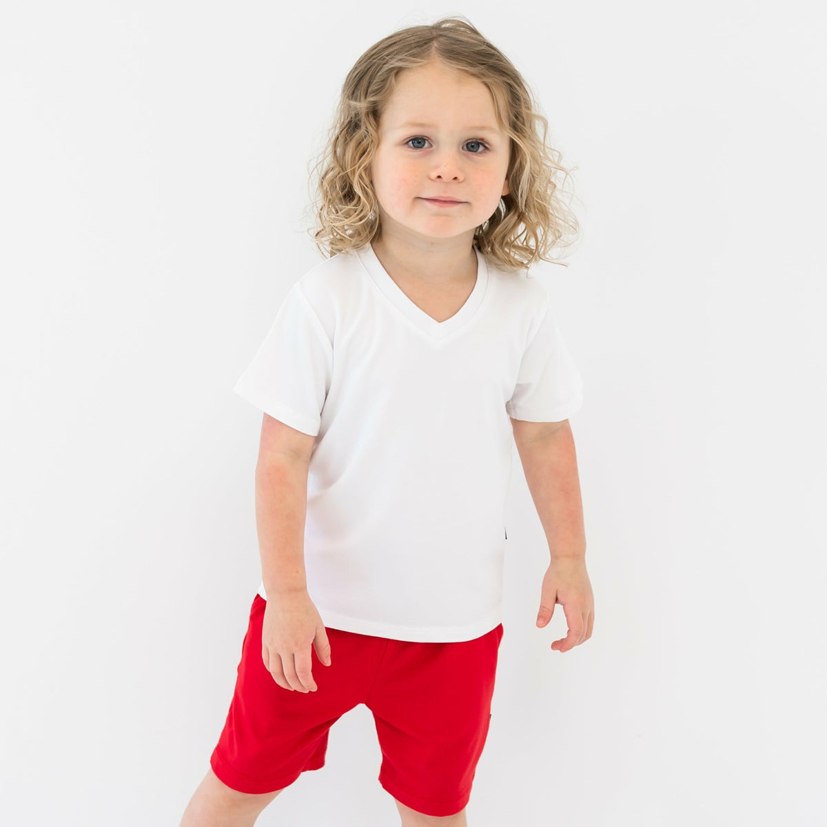 Drawstring Short in Cardinal | Kyte Baby