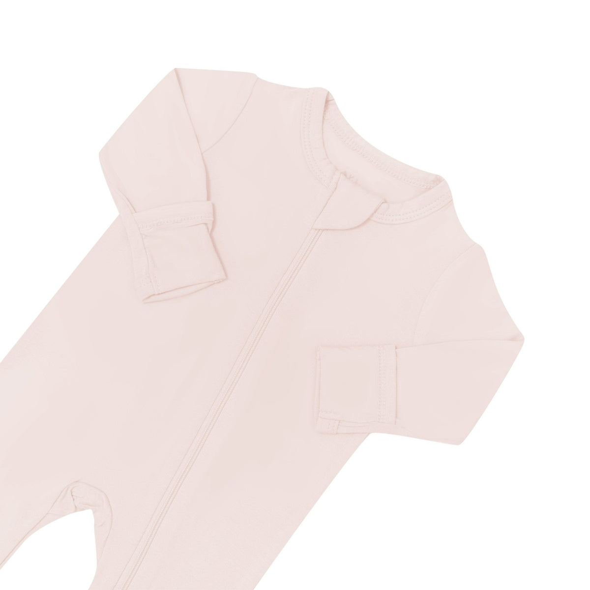 Zippered Footie in Blush | Kyte Baby
