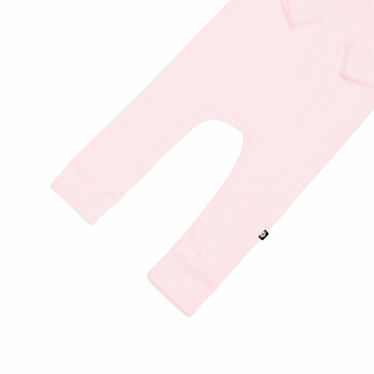 Ribbed Zipper Romper in Sakura | Kyte Baby