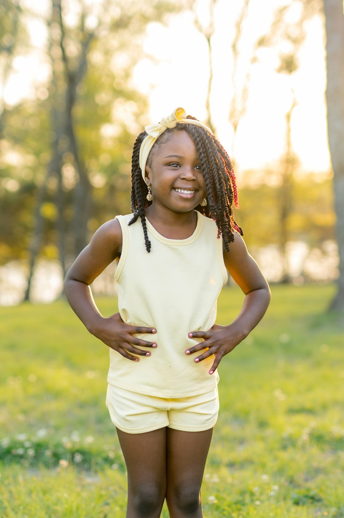 Tank Jogger Set in Chamomile | Kyte Baby