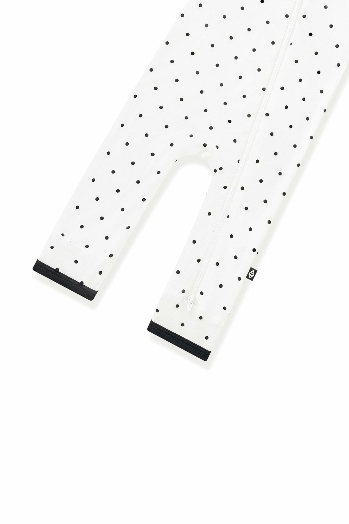 Zippered Romper in Midnight Polka Dot | Kyte Baby