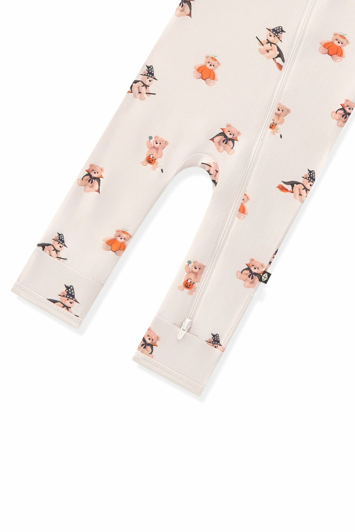 Zippered Romper in Halloween Teddy | Kyte Baby