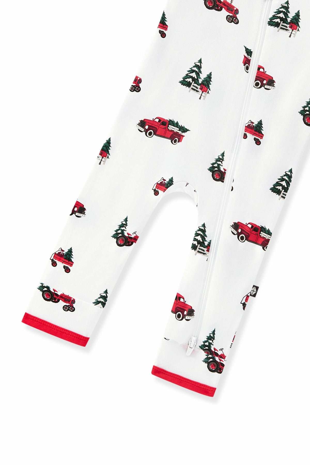 Zippered Romper in Holiday Tree Farm | Kyte Baby