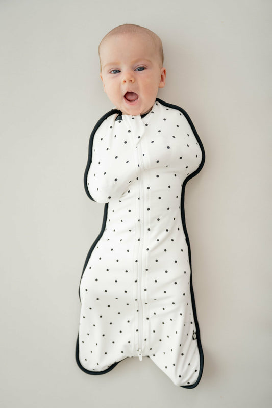 Swaddle Bag in Midnight Polka Dot 0.5 | Kyte Baby