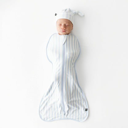 Swaddle Bag in Small Mist Stripe 0.5 | Kyte Baby