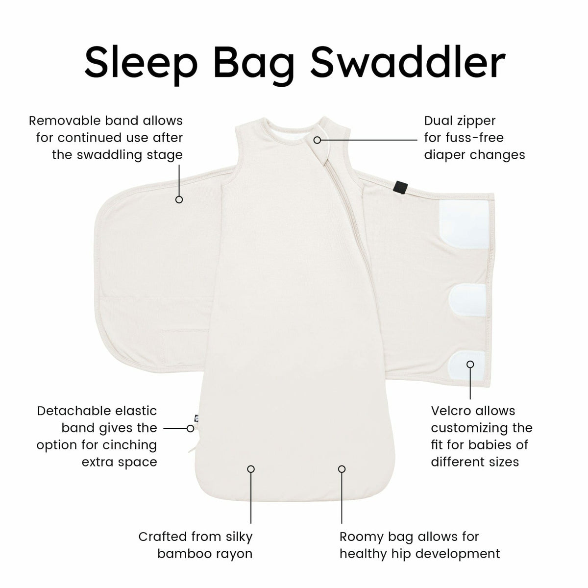Sleep Bag Swaddler in Oat | Kyte Baby