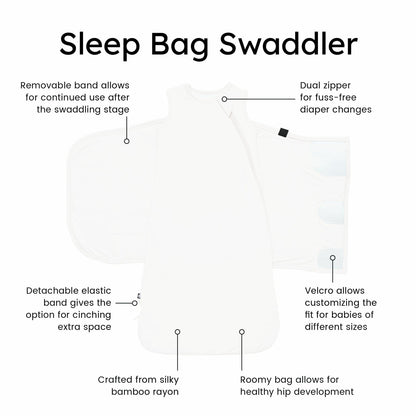 Sleep Bag Swaddler in Cloud | Kyte Baby