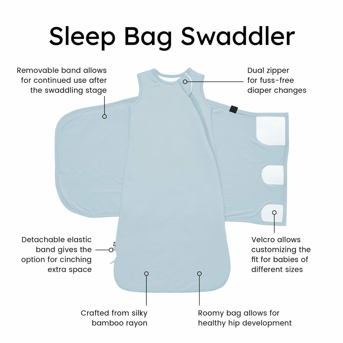 Sleep Bag Swaddler in Fog | Kyte Baby