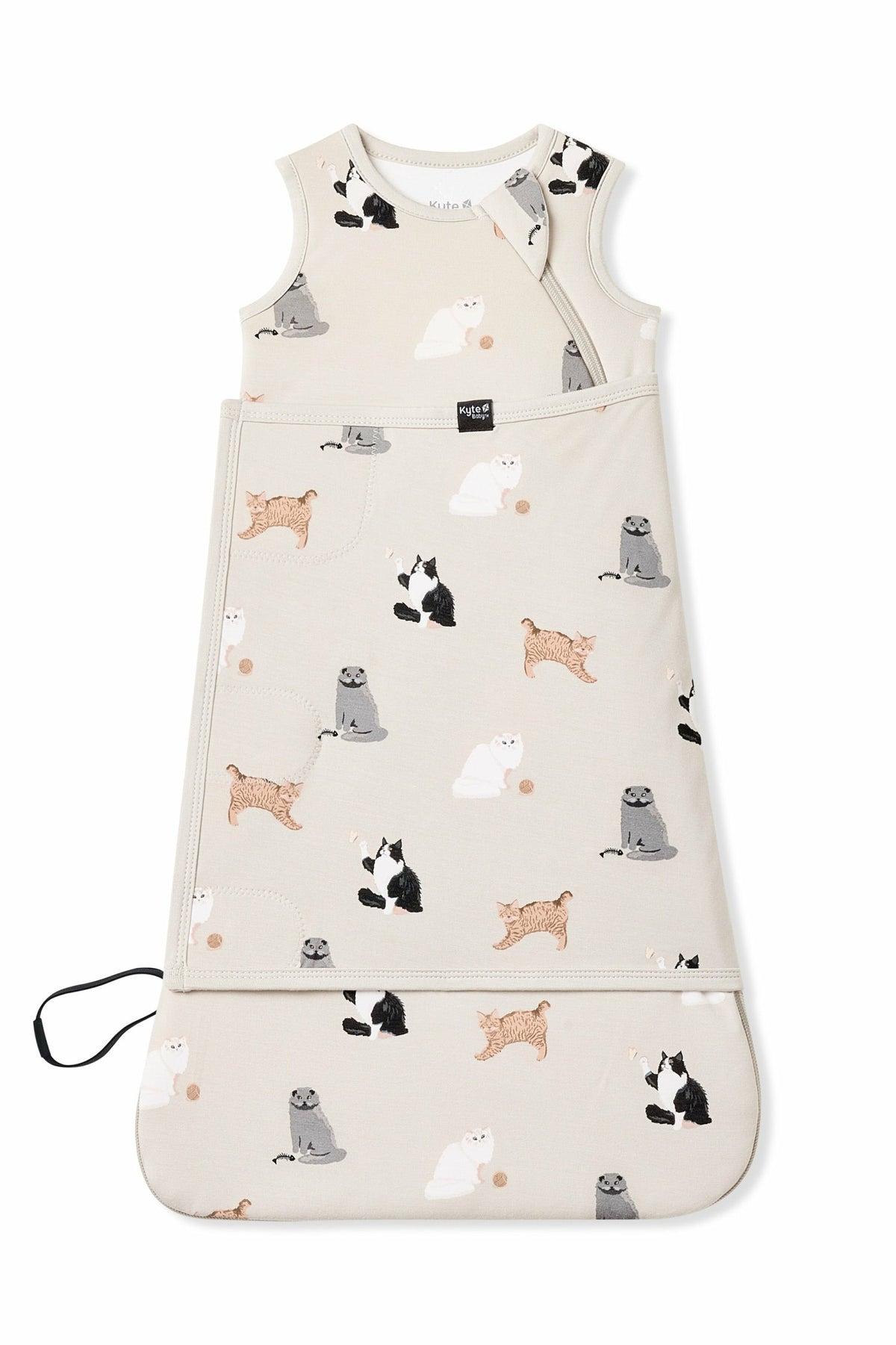Sleep Bag Swaddler in Fluffy Cat 1.0 | Kyte Baby