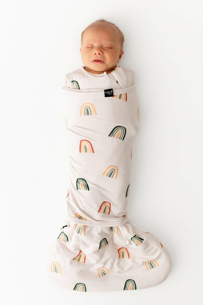 Sleep Bag Swaddler in Retro Rainbow 1.0 | Kyte Baby