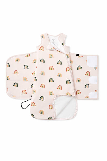 Sleep Bag Swaddler in Retro Rainbow 1.0 | Kyte Baby