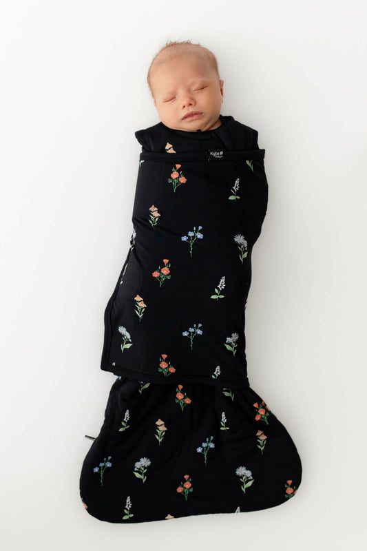 Sleep Bag Swaddler in Midnight Wildflower 1.0 | Kyte Baby