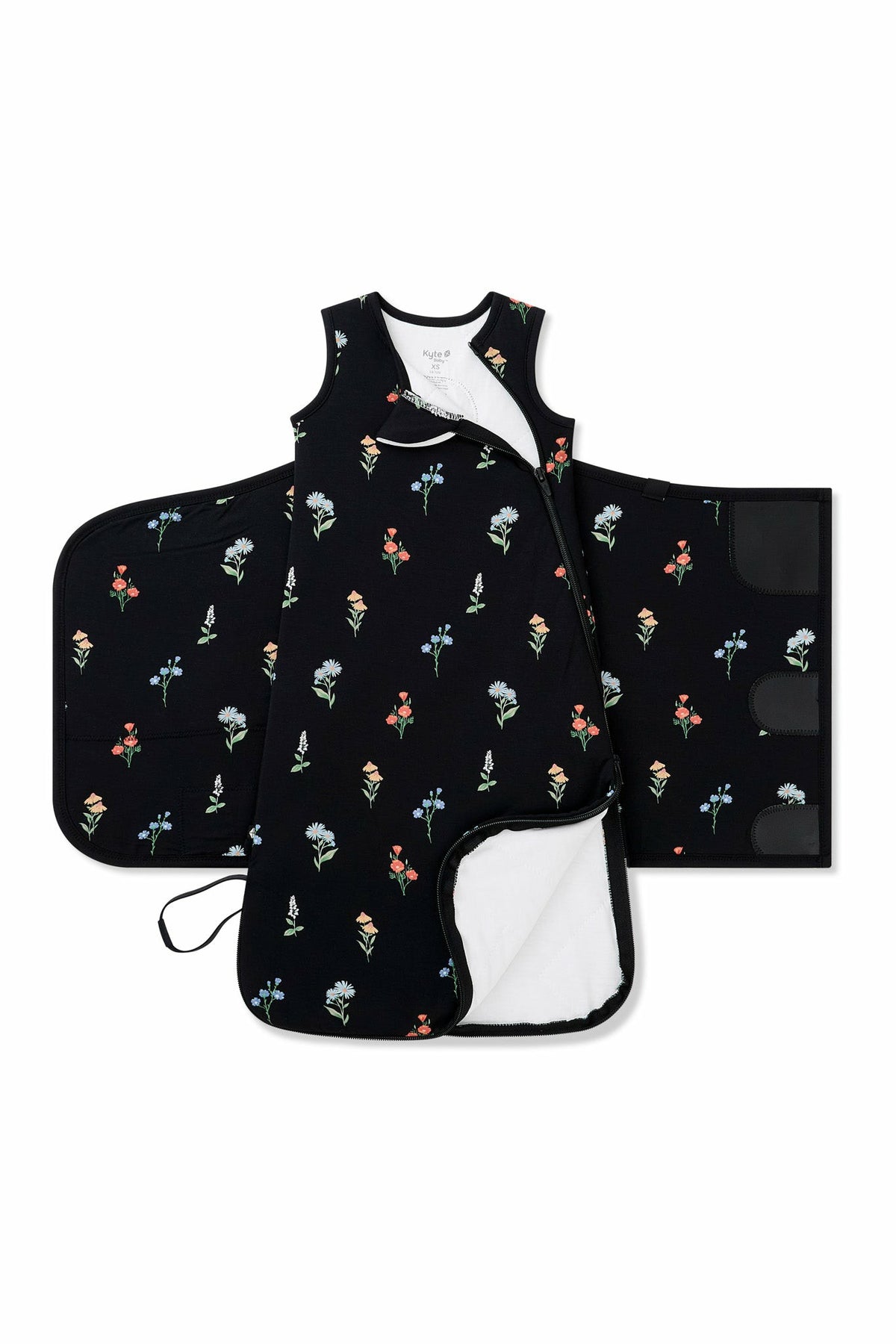 Sleep Bag Swaddler in Midnight Wildflower 1.0 | Kyte Baby