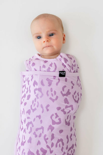 Sleep Bag Swaddler in Thistle Leopard 1.0 | Kyte Baby