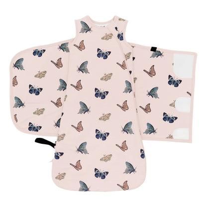 Sleep Bag Swaddler in Blush Butterfly 1.0 | Kyte Baby