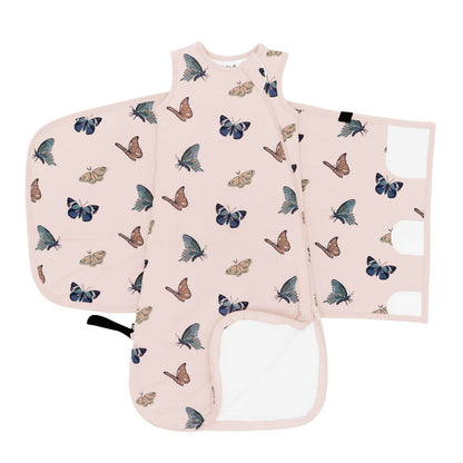 Sleep Bag Swaddler in Blush Butterfly 1.0 | Kyte Baby