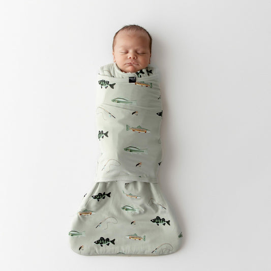 Sleep Bag Swaddler in Fishing 1.0 | Kyte Baby