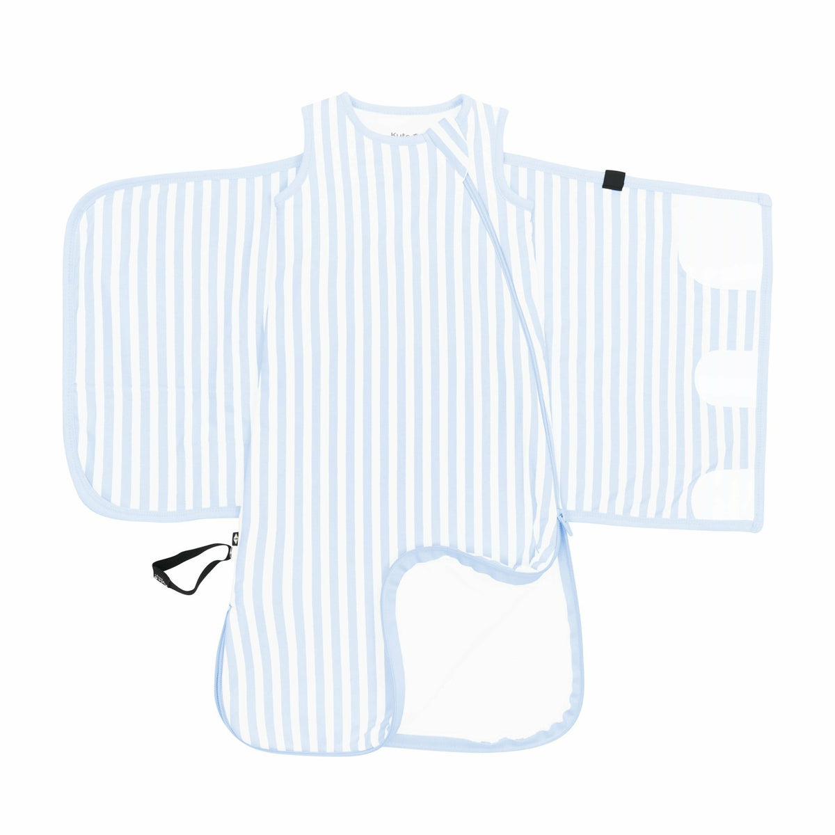Sleep Bag Swaddler in Small Mist Stripe 1.0 | Kyte Baby