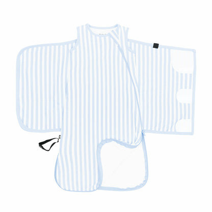 Sleep Bag Swaddler in Small Mist Stripe 1.0 | Kyte Baby