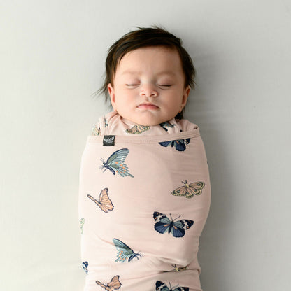 Sleep Bag Swaddler in Blush Butterfly 0.5 | Kyte Baby