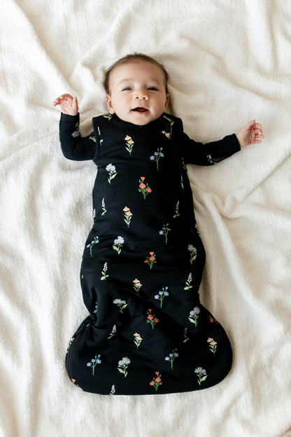 Sleep Bag in Midnight Wildflower 1.0 | Kyte Baby