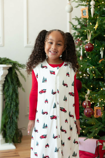 Sleep Bag Walker in Holiday Tree Farm 1.0 | Kyte Baby