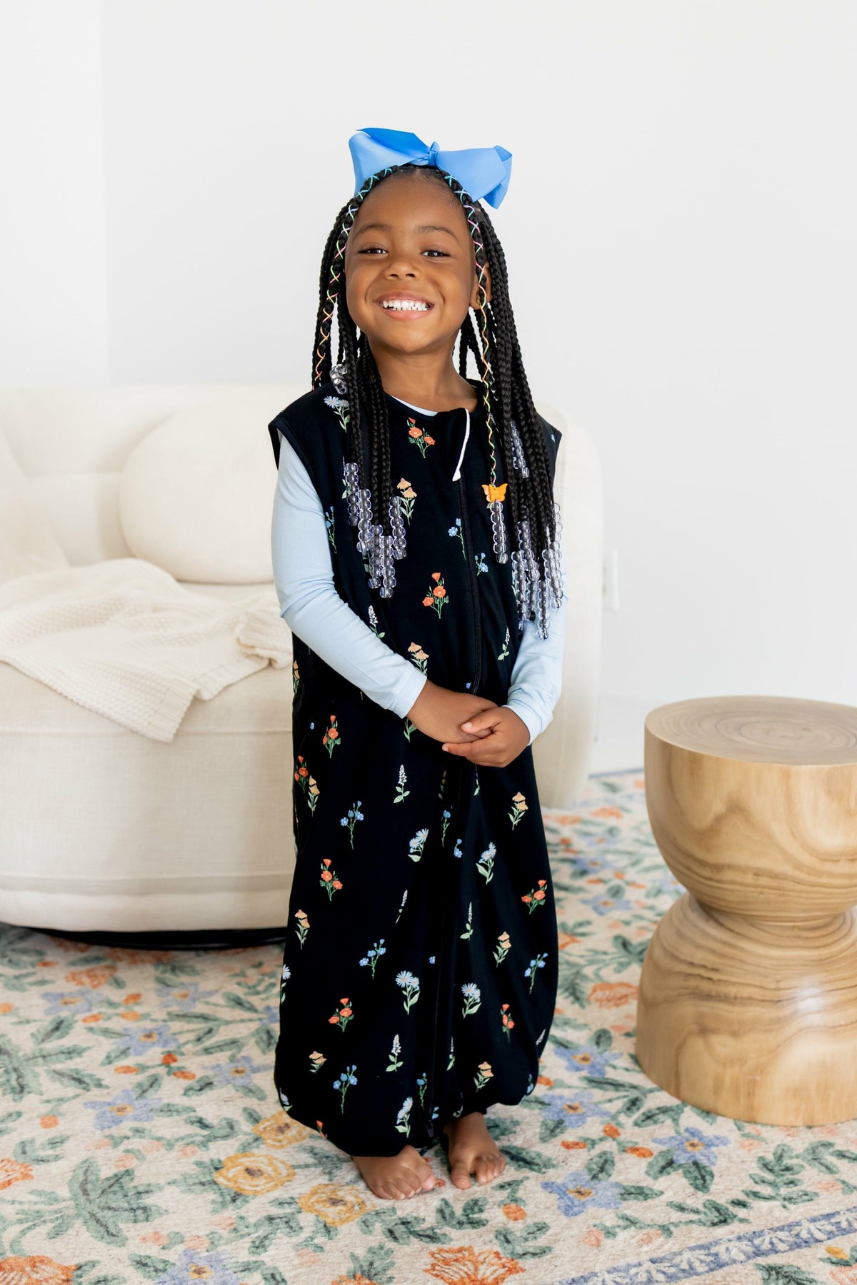 Sleep Bag Walker in Midnight Wildflower 1.0 | Kyte Baby