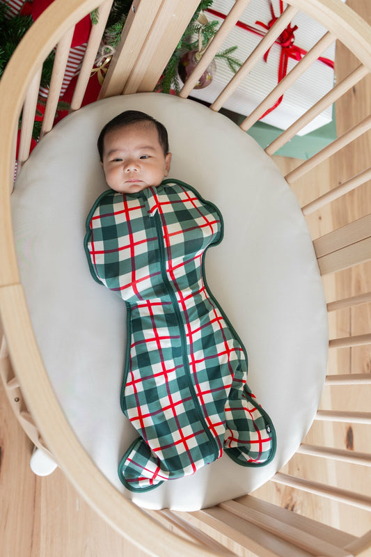 Swaddle Bag in Holiday Plaid 0.5 | Kyte Baby