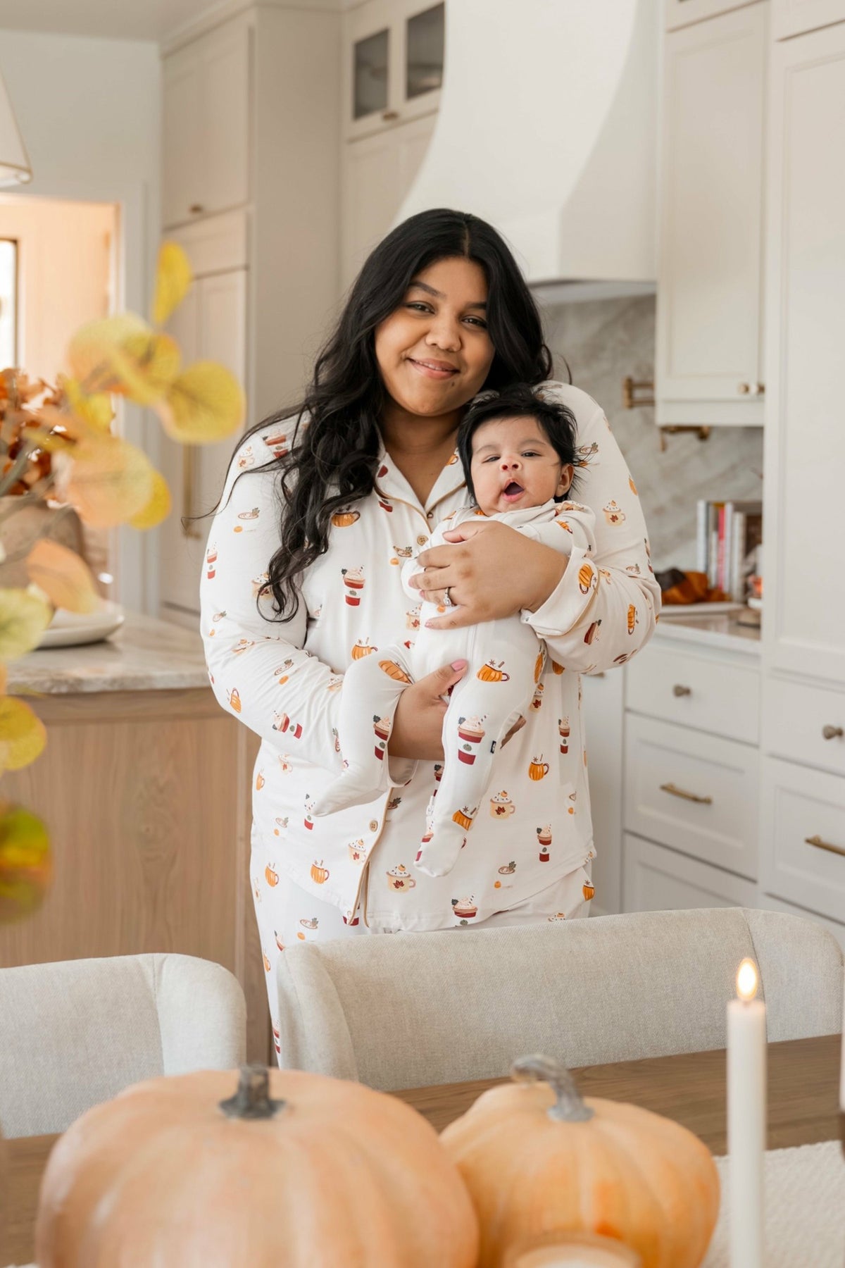 Zippered Footie in Pumpkin Spice Latte | Kyte Baby