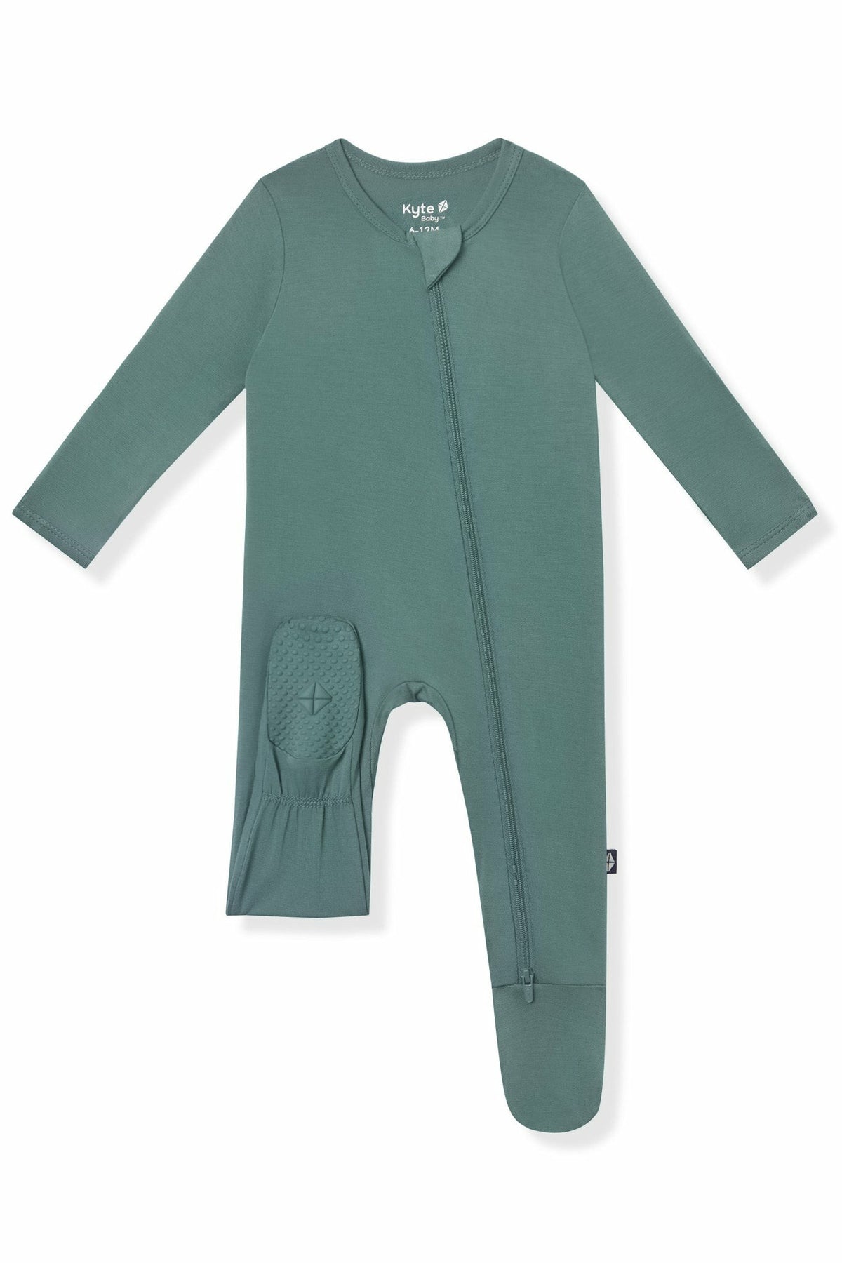 Zippered Footie in Pine | Kyte Baby