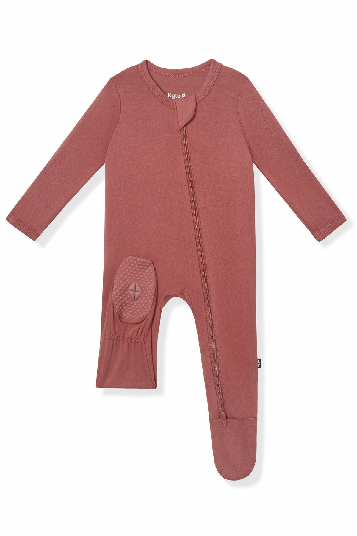 Zippered Footie in Ember | Kyte Baby