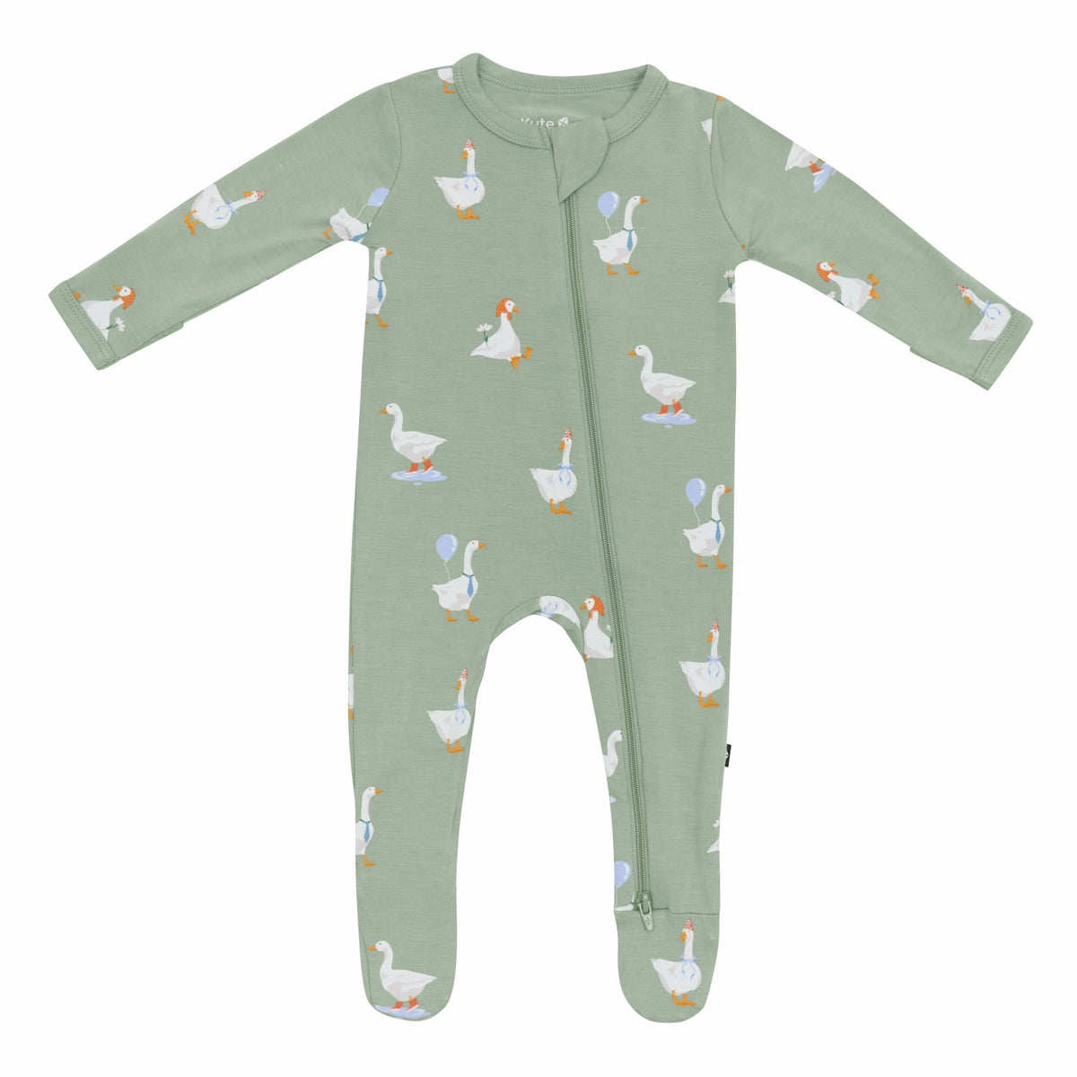 Goose Zippered Footie Pajamas | Kyte Baby