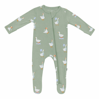 Goose Zippered Footie Pajamas | Kyte Baby