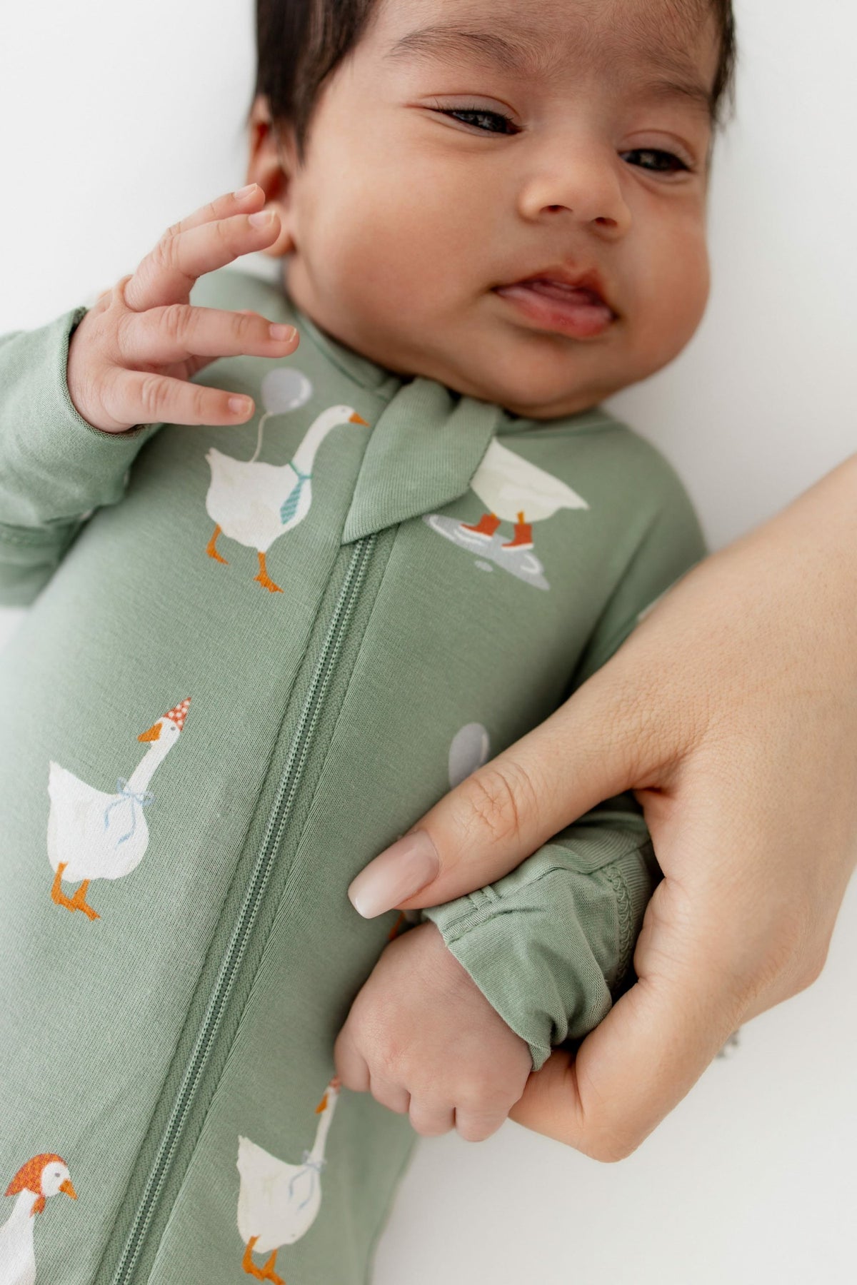 Goose Zippered Footie Pajamas | Kyte Baby
