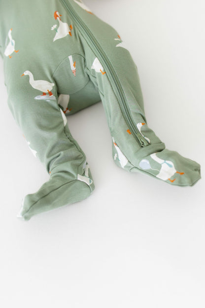 Goose Zippered Footie Pajamas | Kyte Baby