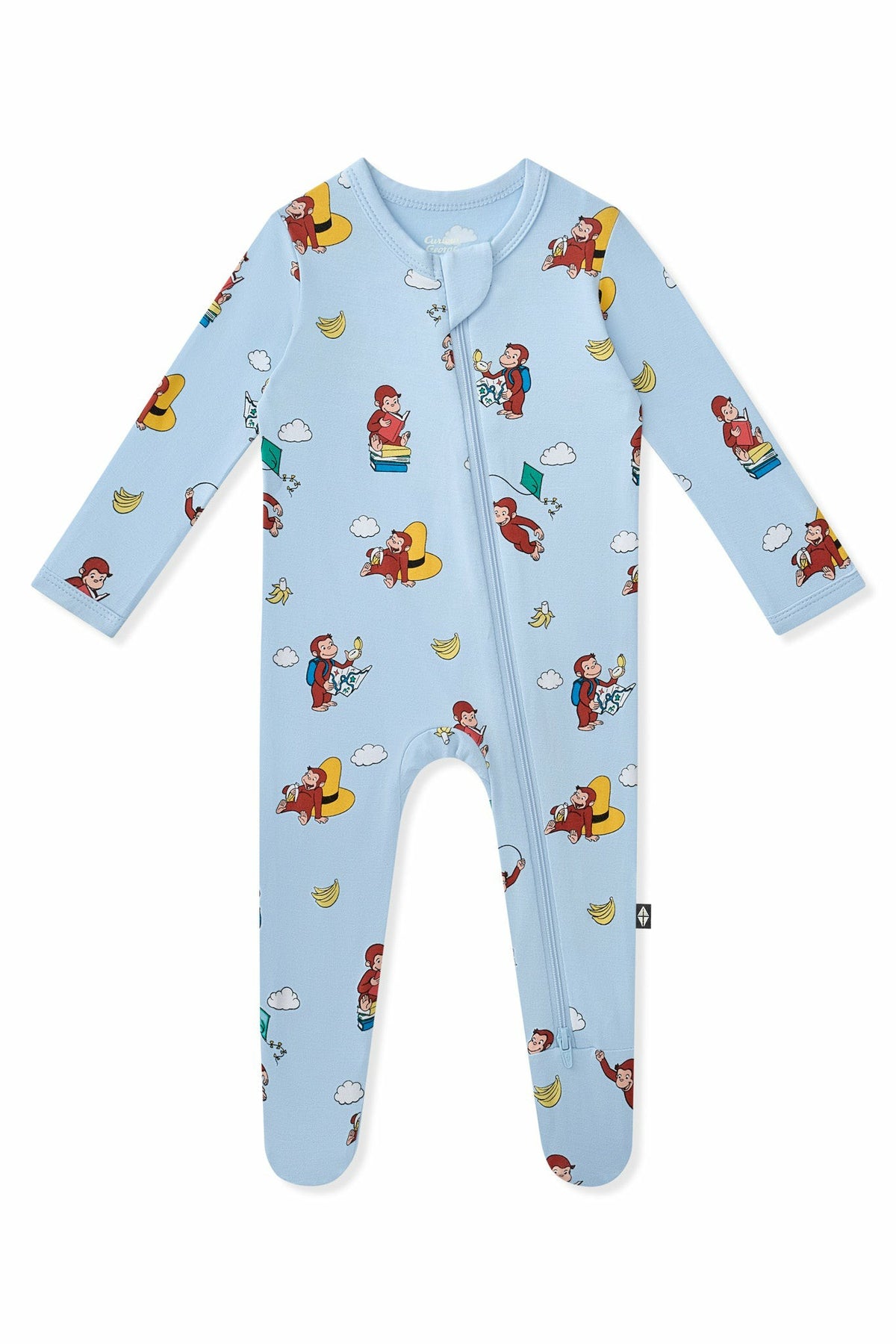 Zippered Footie in Curious George | Kyte Baby