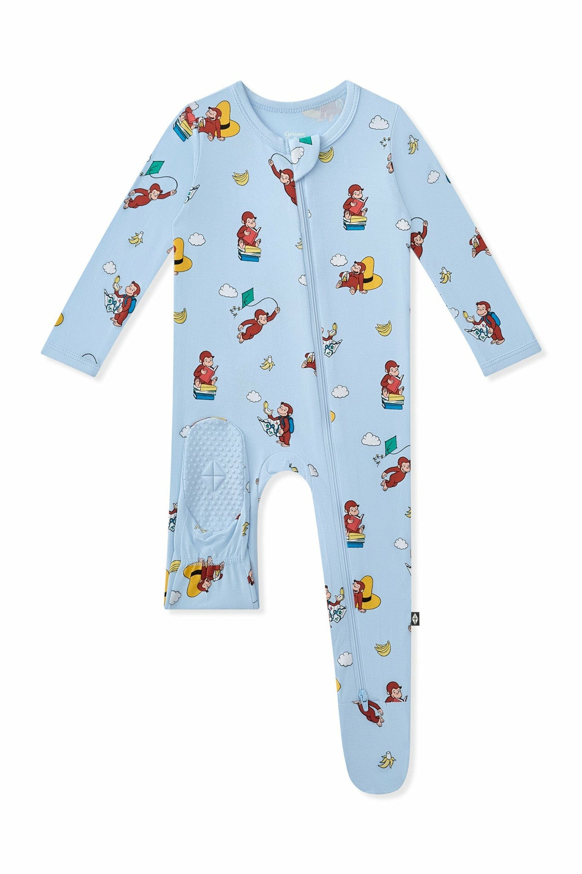 Zippered Footie in Curious George | Kyte Baby