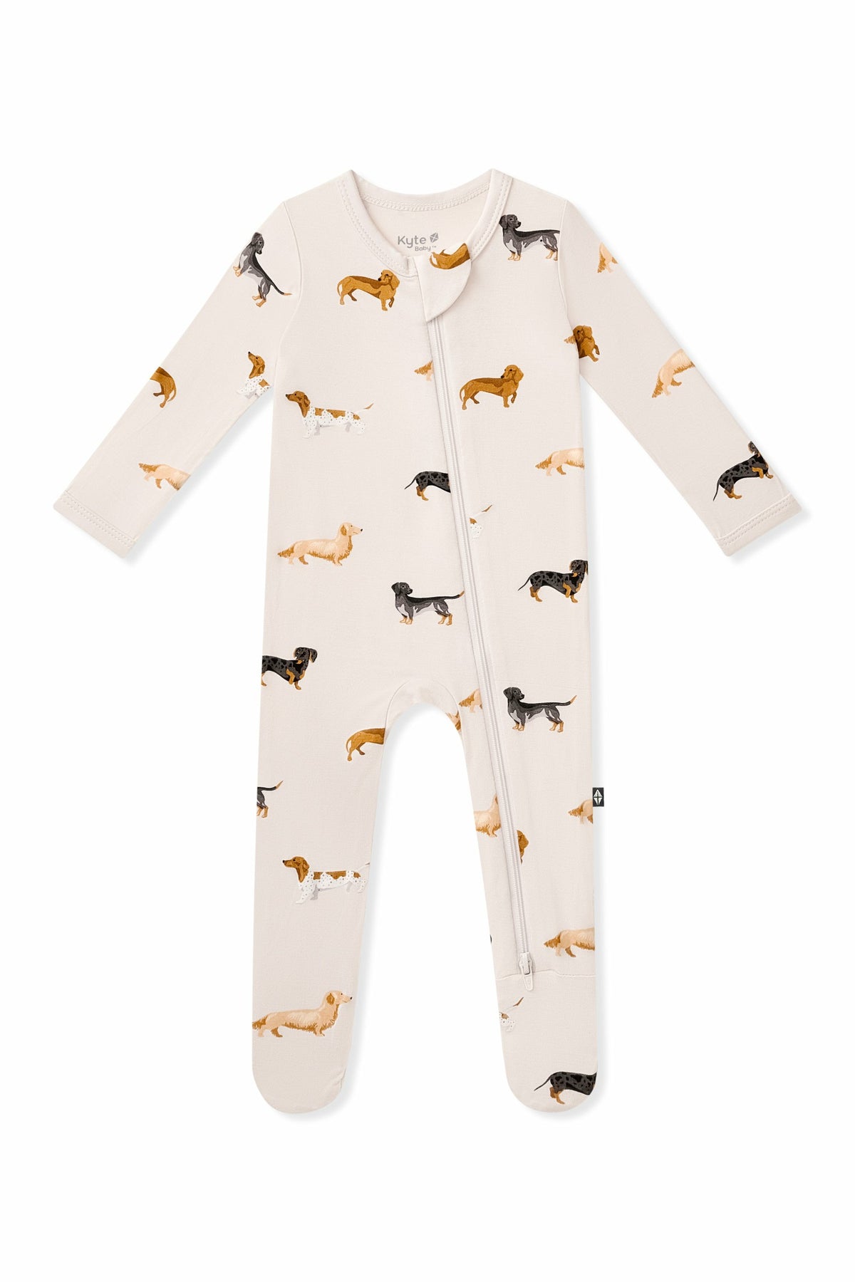 Zippered Footie in Dachshund | Kyte Baby