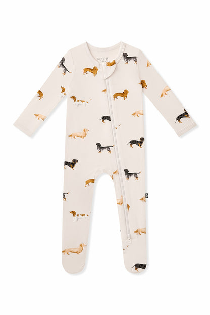 Zippered Footie in Dachshund | Kyte Baby