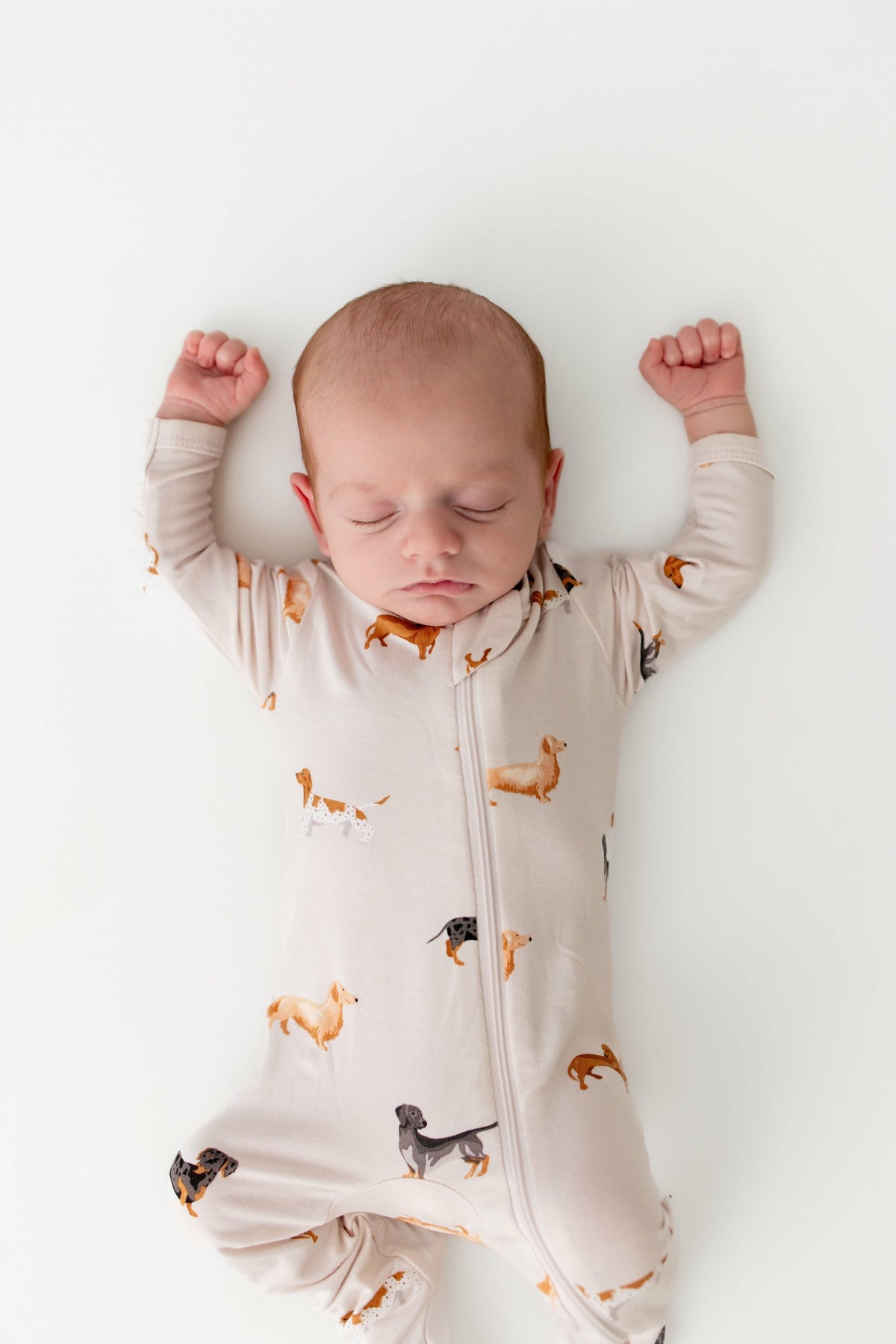 Zippered Footie in Dachshund | Kyte Baby