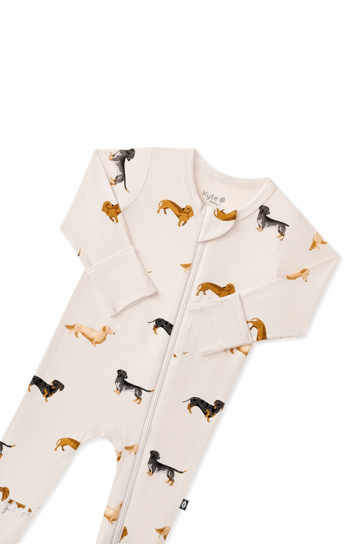Zippered Footie in Dachshund | Kyte Baby