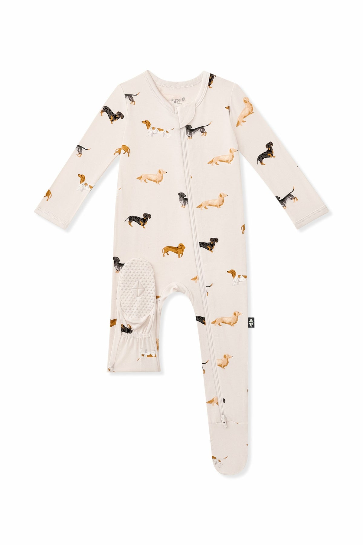 Zippered Footie in Dachshund | Kyte Baby
