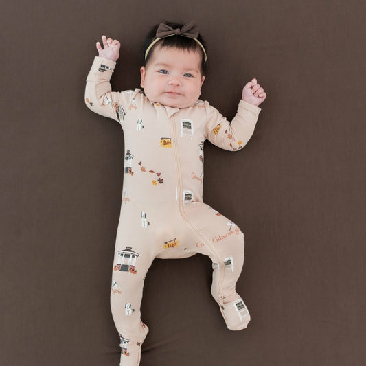 Zippered Footie in Gilmore Girls | Kyte Baby