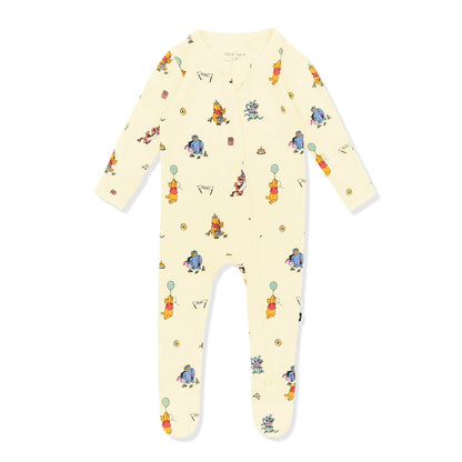 Zippered Footie in Winnie the Pooh Celebration | Kyte Baby